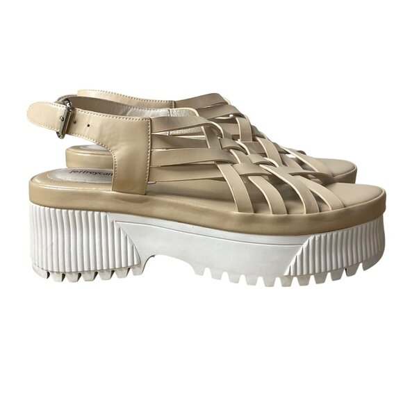Jeffrey Campbell Egret Platform Strappy Chunky Platform Sandals Sz 8.5 - Picture 2 of 7